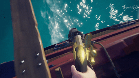 Get Off Shoot GIF by Sea of Thieves