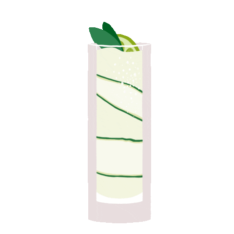 Drink Well Gin And Tonic Sticker by La Maison Wellness