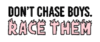 fire race Sticker by Queendom
