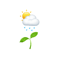 Rain Grow Sticker by thenaturalmethod
