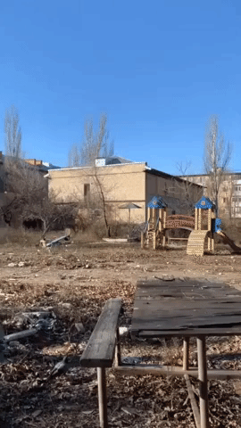 Damage Seen Across Bakhmut, Ukraine, Following Reports of Shelling