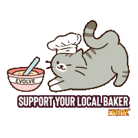 Cat Evolve Sticker by Sunshine Mills