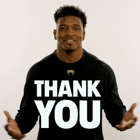 Mixed Martial Arts Thank You GIF by UFC