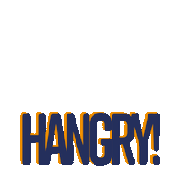 Hungry Orange Sticker by Jaffa Cakes Official