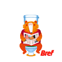 HenkelBref bear bar paper selfcare Sticker