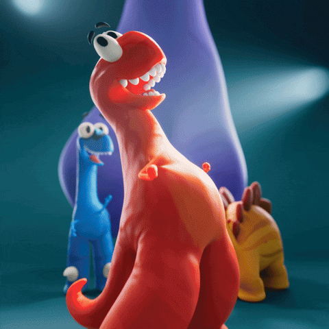 Happy Going Out GIF by Claynosaurz