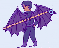 Bat Wings Shadows GIF