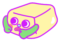 scared oh no Sticker by Christal Sih