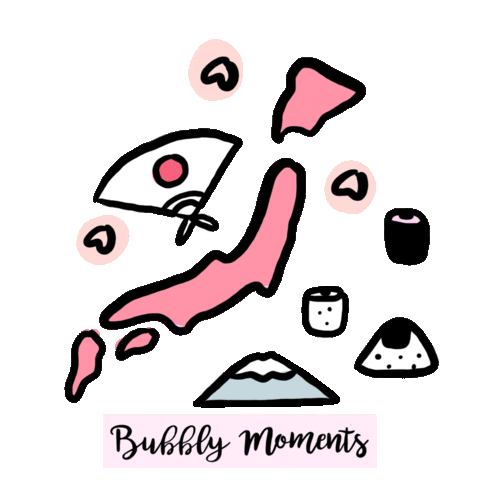 Travel Japan Sticker by Bubbly Moments