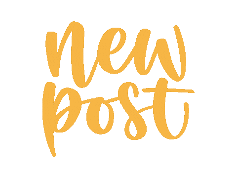 Typography Post Sticker