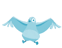 Bird Flying Sticker by elysium