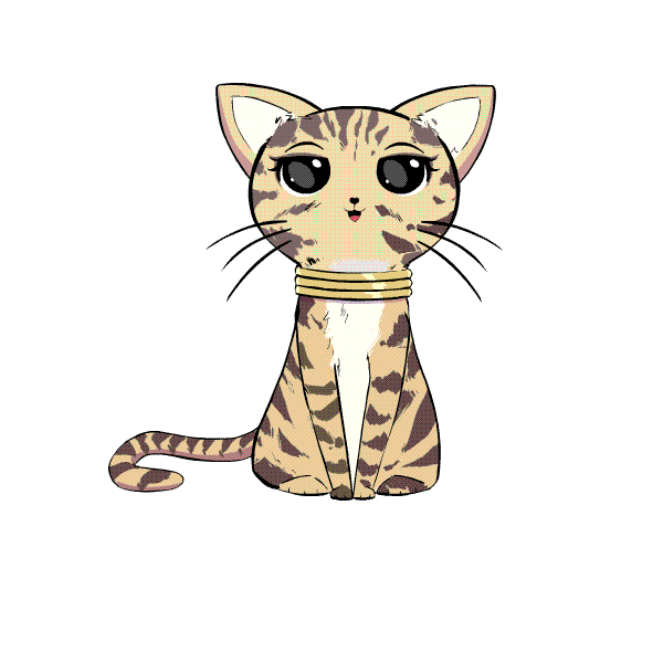 adornedbychi cat calm cool cat nigerian Sticker