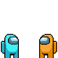 Orange Cyan Sticker