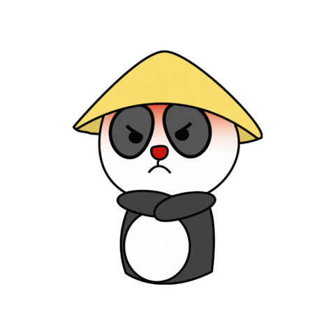 AleGondim art panda pand Sticker