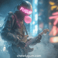 Guitar Bubblegum GIF by Fugum