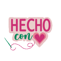 Hecho Con Amor Sew Sticker