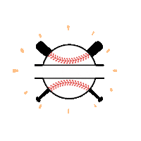 Lets Go Baseball Sticker by Camp Chipinaw