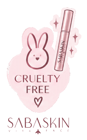 SABASKIN giphyupload skincare vegan bunny Sticker