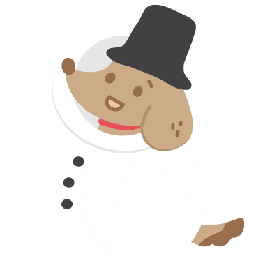 Happy Dog Sticker
