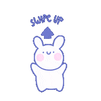 Bunny Swipe Up Sticker by paulapastela