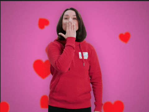 Postkodelotteriet giphyupload love i love you kyss GIF