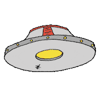 BeavertownBrewery space beer ufo spaceship Sticker