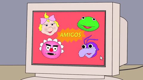 greedycheese giphygifmaker amigos tiny fuppets GIF
