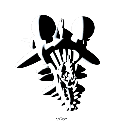 Black And White 3D GIF by Miron