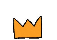 sydneytheartist queen crown king basquiat Sticker
