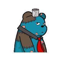 Toilet Paper Nft Sticker by SuperRareBears