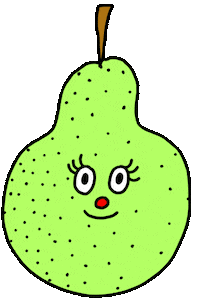 Fruit Pear Sticker by pey chi