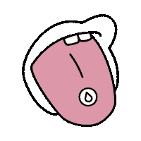 Tongue Teeth Sticker by STOP THE WATER WHILE USING ME!