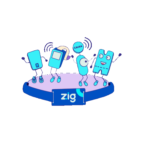 Zigger Sticker by Zig The Global Funtech