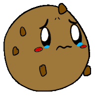 cry cookie Sticker