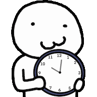 Time Clock Sticker