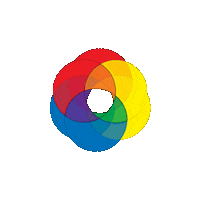dinaaaaaah color circle gif artist gif art Sticker