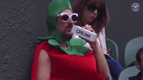Strawberries And Cream Tennis GIF by Wimbledon