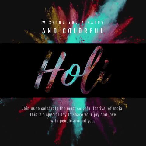 Holi Festival Love GIF by Couponmoto