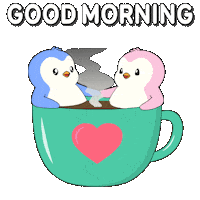 Good Morning Love Sticker by Pudgy Penguins