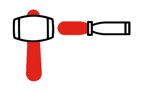 Mallet Chisel Sticker by Fanshawe College