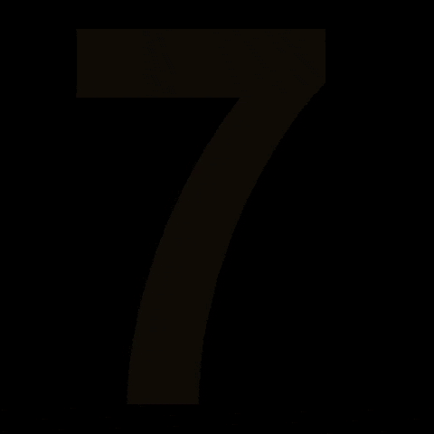 lorenaknnot giphygifmaker number 7 seven GIF