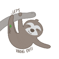 Hang Out Hello Sticker by Life In Treetop