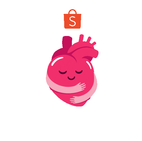 happy heart Sticker by Shopee