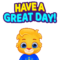 Take It Easy Have A Great Day Sticker by Lucas and Friends by RV AppStudios
