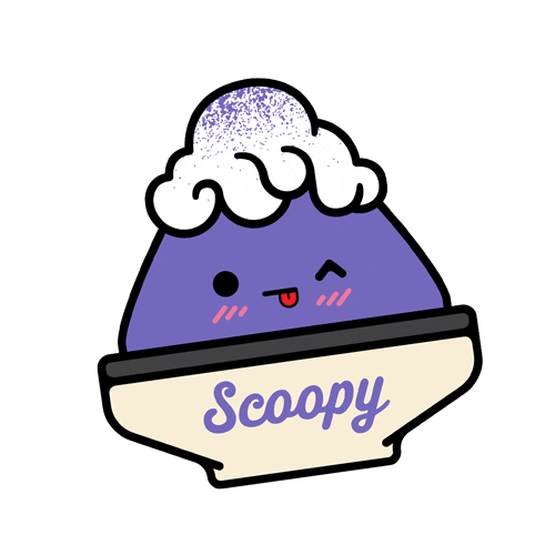 ScoopyMilkBar giphyupload purple ice cream ube Sticker