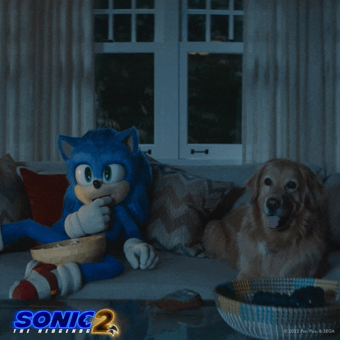 Movie Night Popcorn GIF by Sonic The Hedgehog