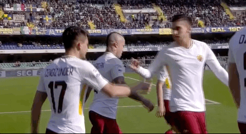best friends smile GIF by AS Roma