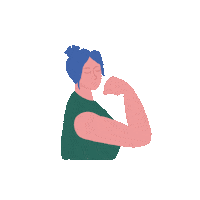 Women Muscle Sticker by KızBaşına