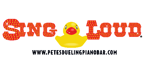 petesduelingpianobar giphyupload pianobar petes singloud Sticker