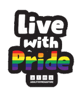 Love Is Love Rainbow Sticker by Adulttoymegastore